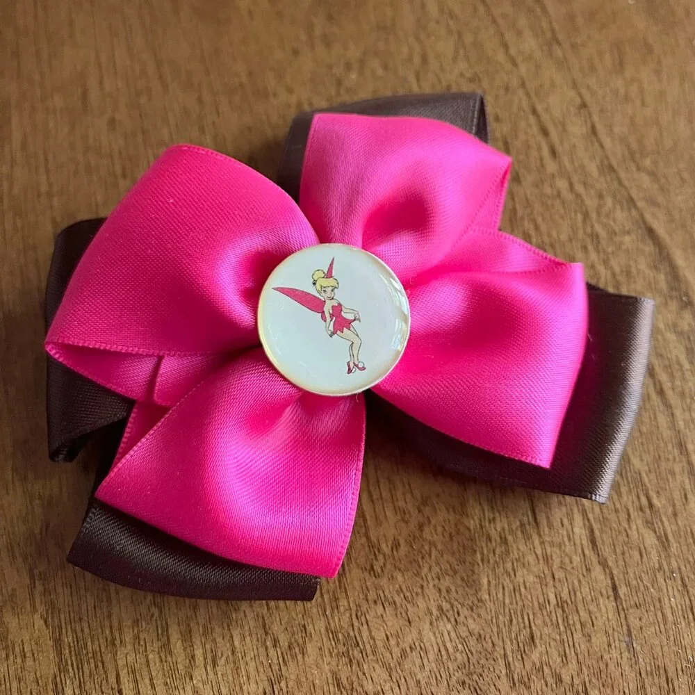 Tinkerbell bow hair clip *Free in bundle*
